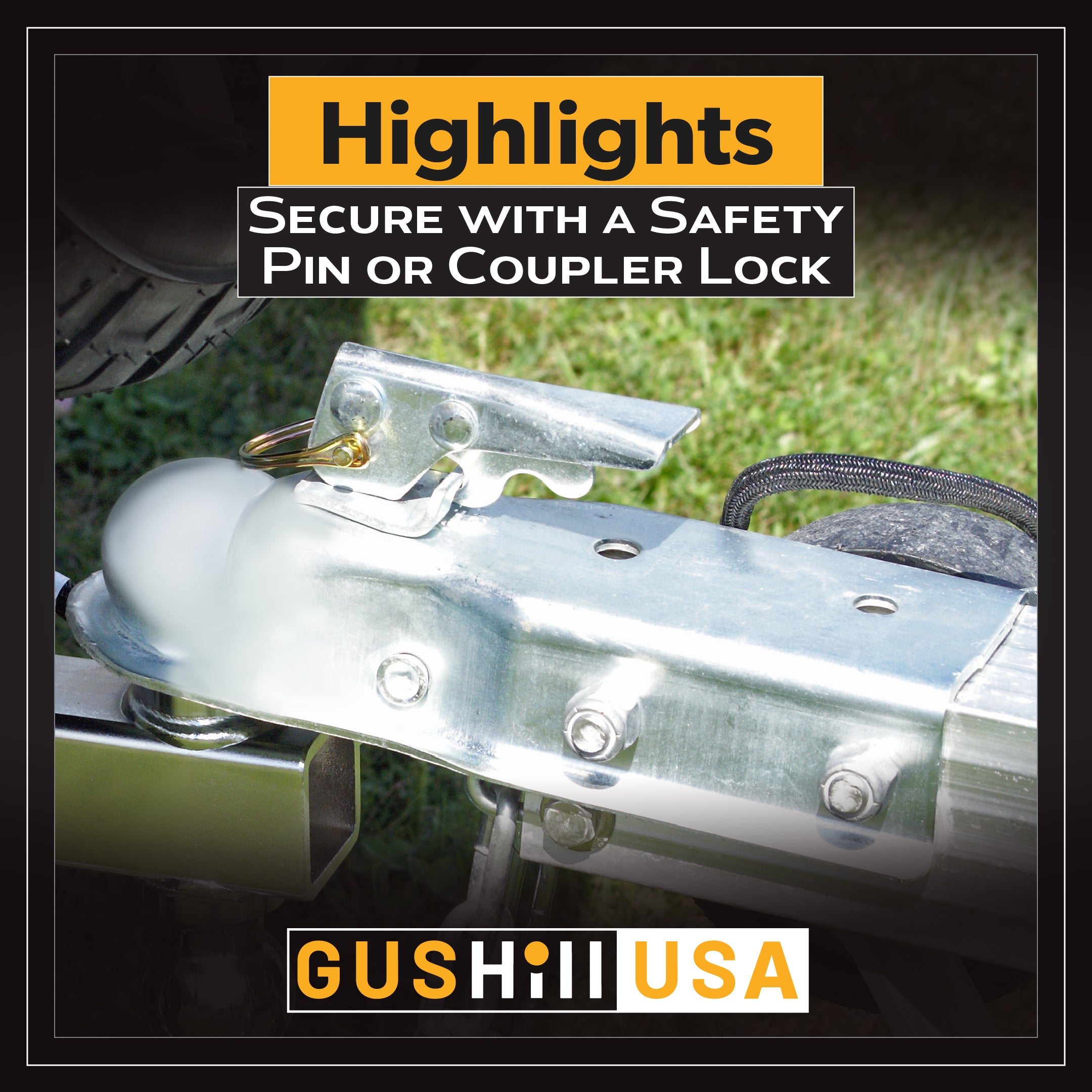 Trailer Coupler for 2" Ball 3" Channel- GH25138