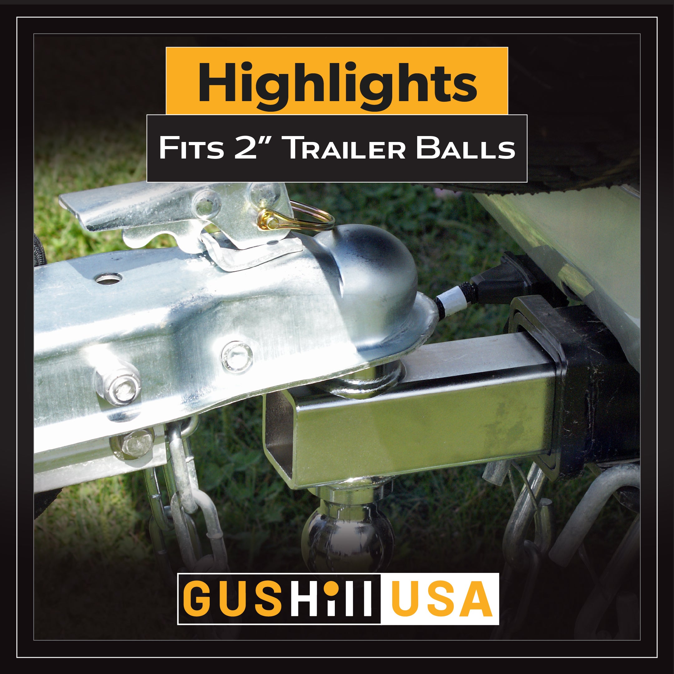 Trailer Coupler for 2" Ball 2" Channel- GH25153