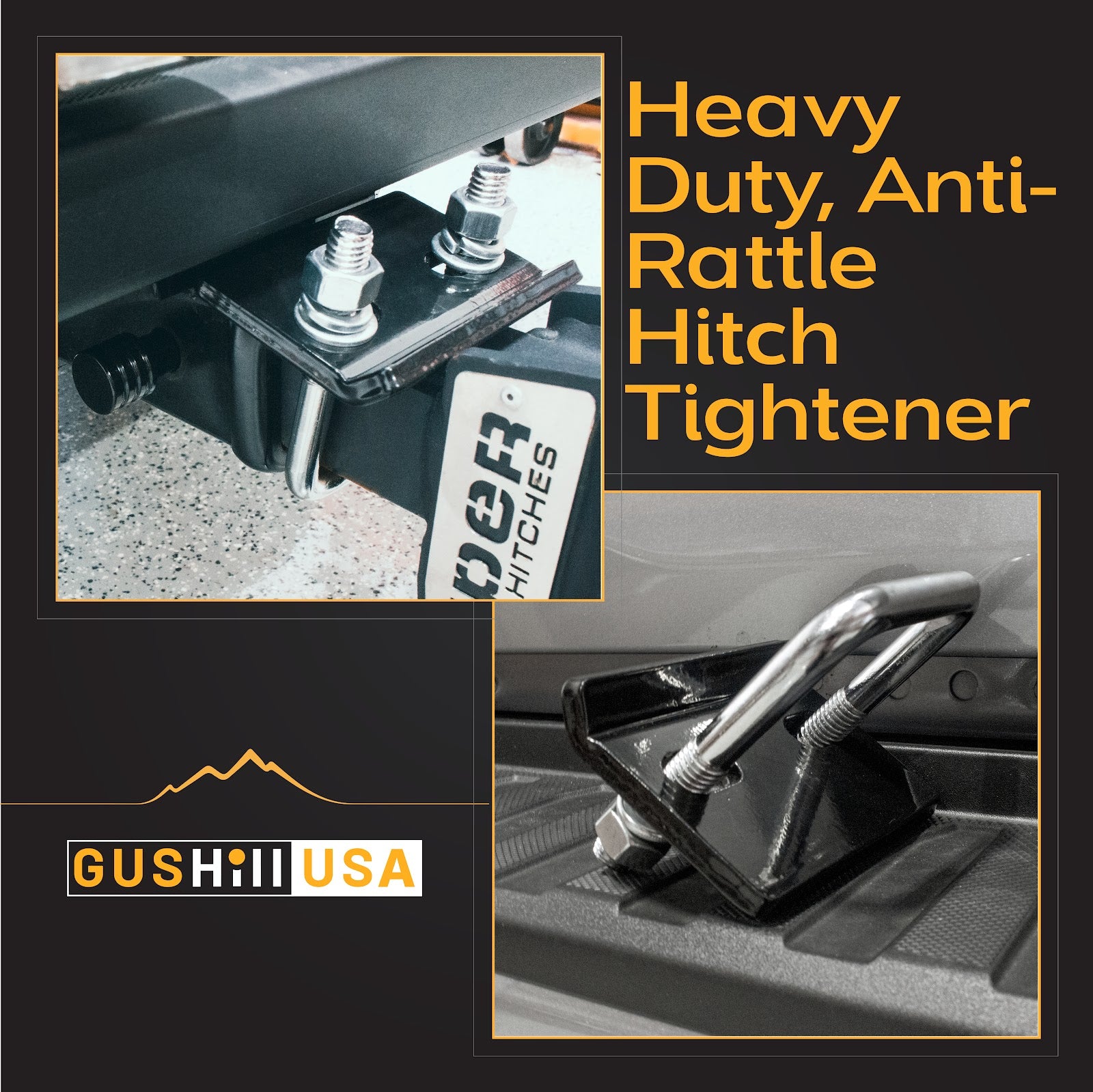 Heavy Duty Hitch Tightener- Zinc Plated Steel