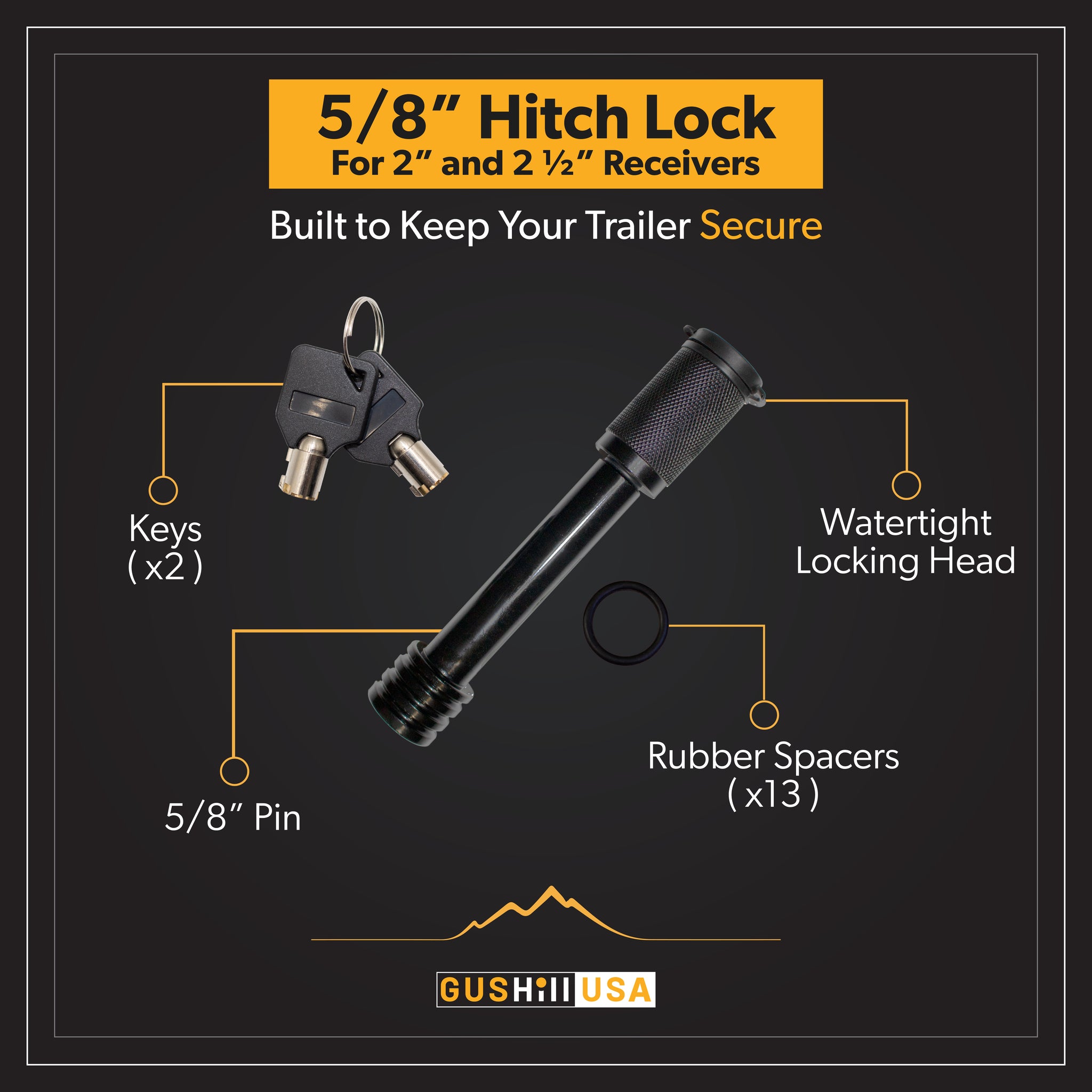 Hitch Lock with 3-1/2" effective length